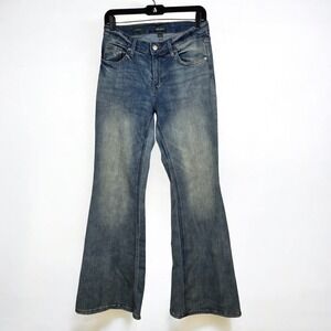 Wild Fable Jeans Women Size 8 High Rise Flare Leg‎ Blue Medium Wash Denim Y2K